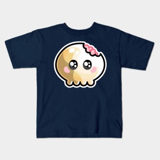 Kawaii Cute Skull and Brains Kids T-Shirt